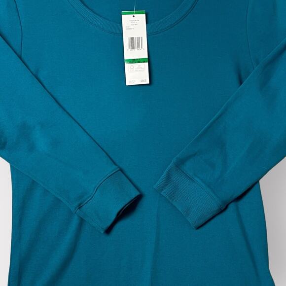 Jones New York Women's Green Pullover Scoop Neck 3/4 Sleeve Sweater shirt SZ/L - Picture 3 of 16